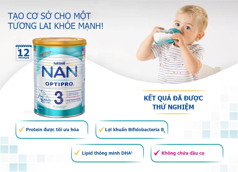 Thành phần sữa Nan Nga số 3 (800g)