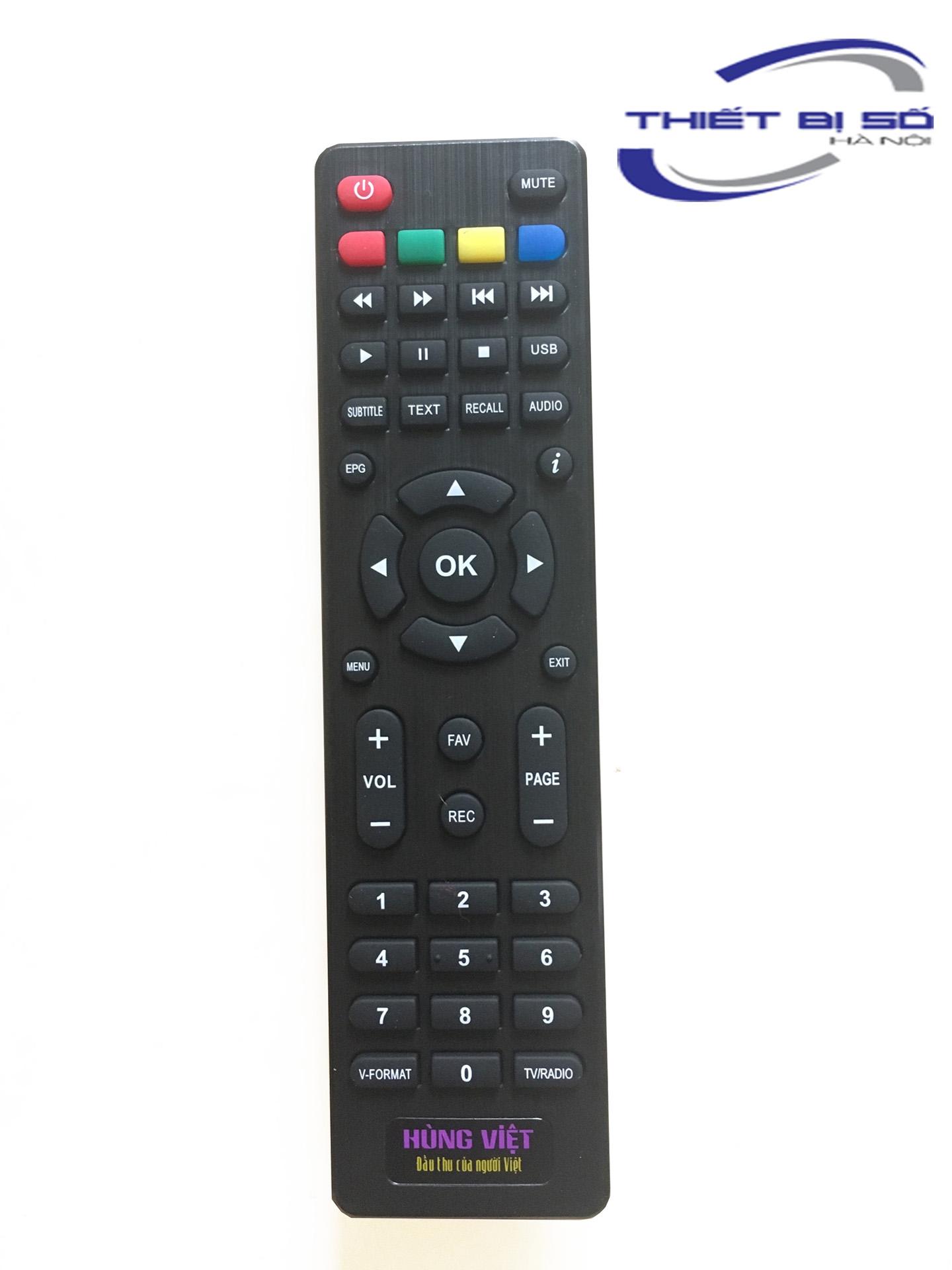 Điều khiển đầu thu Hùng Việt kèm pin