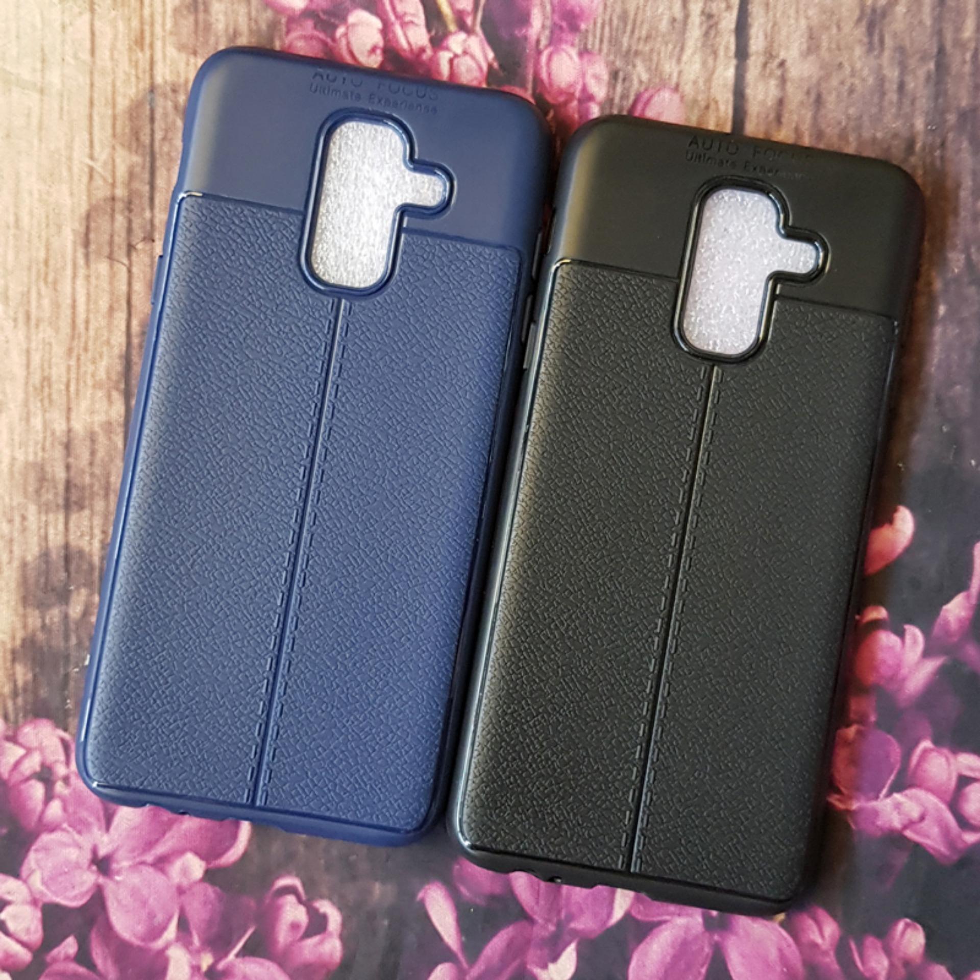 [HCM]Ốp Lưng Samsung Galaxy A6 Plus (A6+) Dẻo Giả Da Siêu Bền Vân Chỉ Bóng Cao Cấp