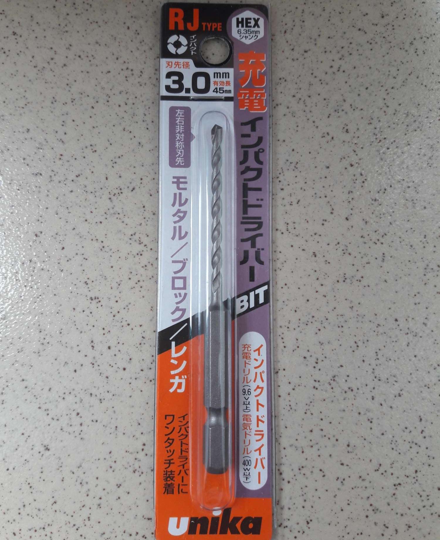 [HCM]Mũi khoan tường chuôi lục giác Unika RJ3.0*90mm