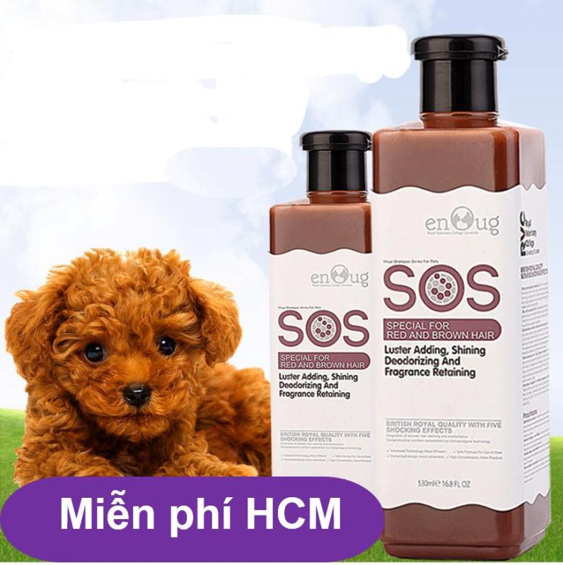 HCM-Sữa Tắm SOS (Nâu đỏ)- 530ml - cho các loại chó mèo màu nâu đỏ vàng - dầu gội đầu chó /  sữa tắm mèo / dầu tắm chó mèo /vệ sinh chó - HP2111012