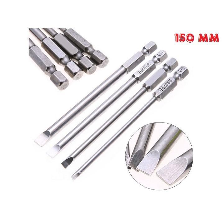 Bộ 4 mũi tô vít 2 cạnh dài 150mm cho khoan