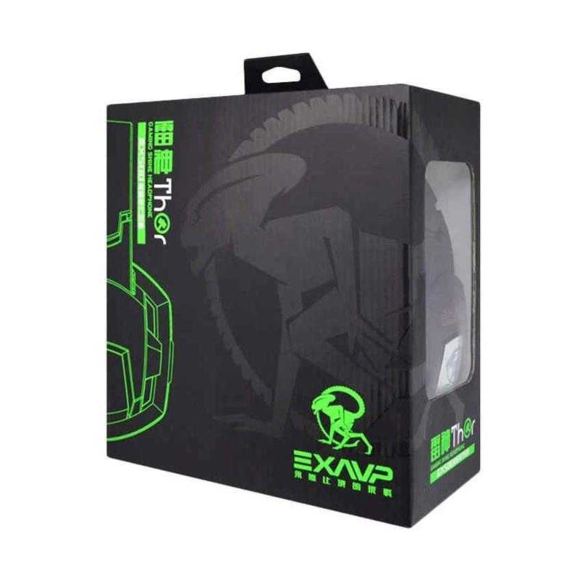 Tai nghe chụp tai chuyên game exavp ex520 led đa màu trắng