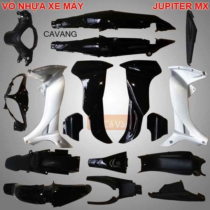 Vỏ nhựa xe máy yamaha jupiter mx- nhựa trắngcao cấp màu đen