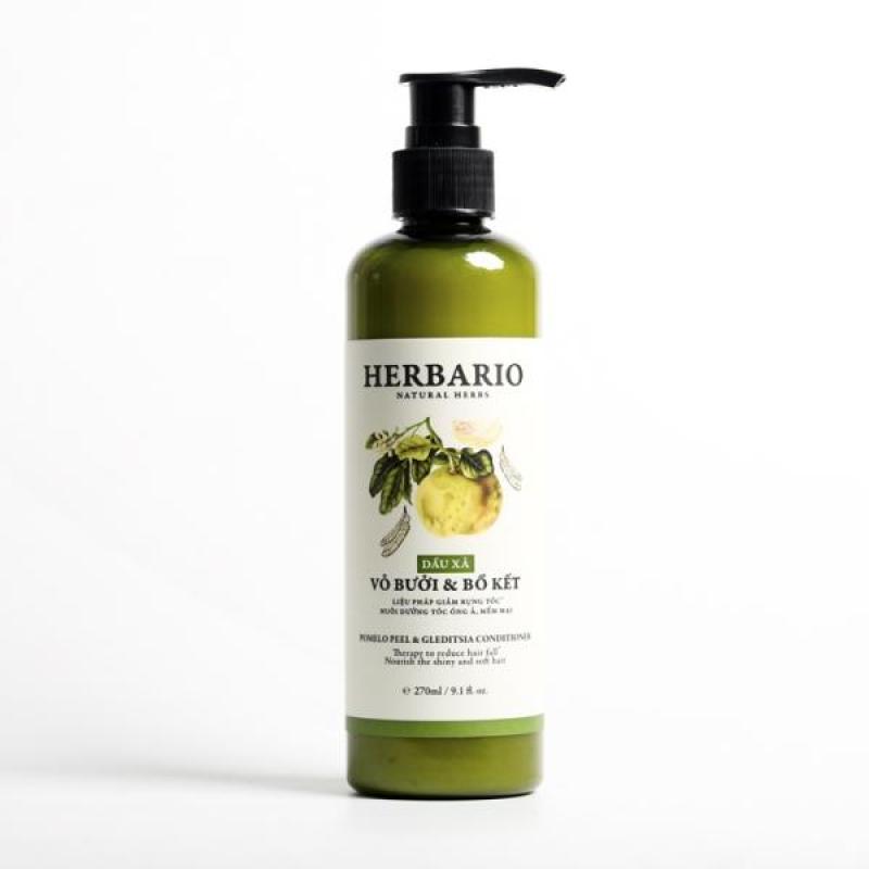 Dầu xả Vỏ bưởi và Bồ kết Herbario 270ml giúp ngăn rụng tóc