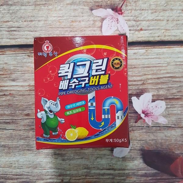 Bột thông tắc cống,ống nước tiêu chuẩn hàn quốc