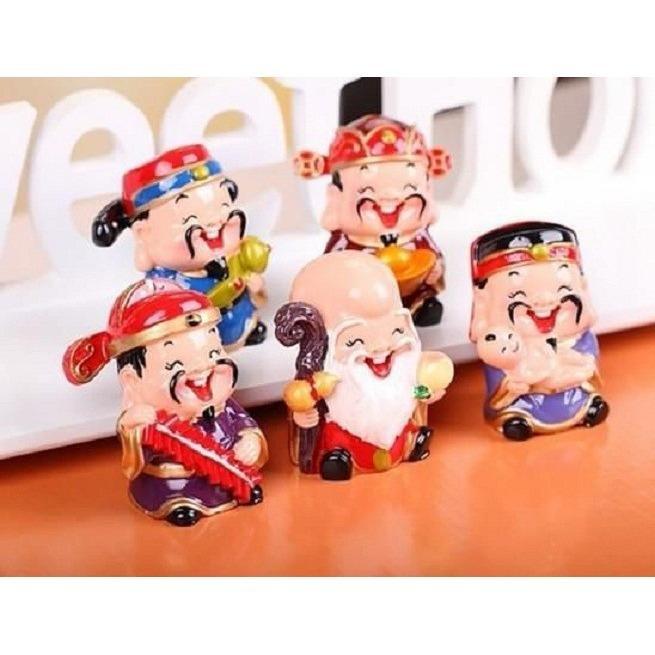 Bộ Tượng 5 Ông Thần Tài mang ý nghĩa Phú Quý Phúc Lộc Thọ