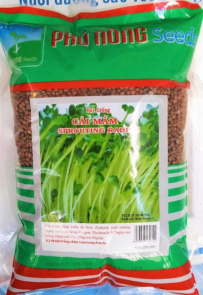 [HCM]Hạt giống cải mầm PN - KLT 1kg .