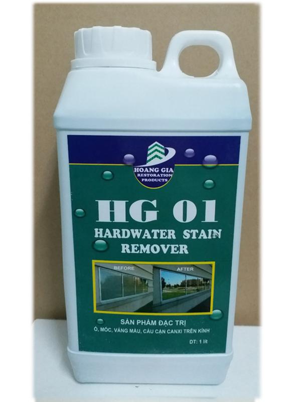 Hoàng Gia HG 01 - Dung dịch đặc trị ô mốc cáu cặn canxi trên kính DT 1000 ML( Trắng)
