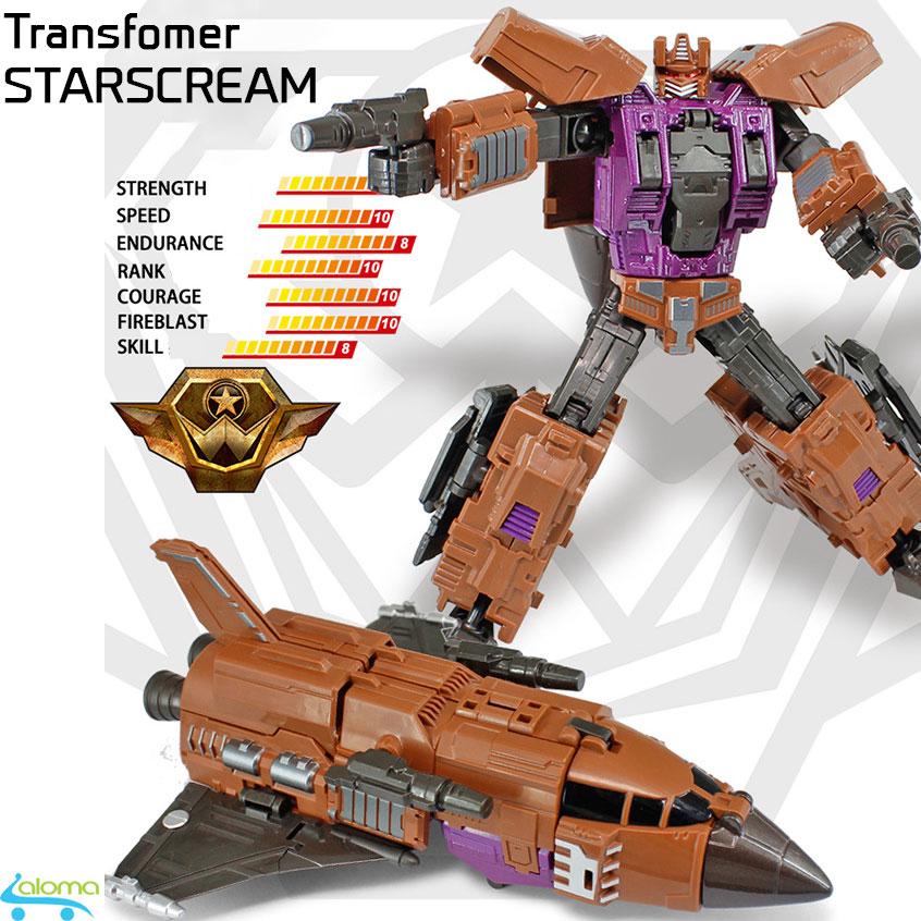 Robot biến hình máy bay Transformer mẫu Starscream TS21 ghép thành robot hoặc máy bay