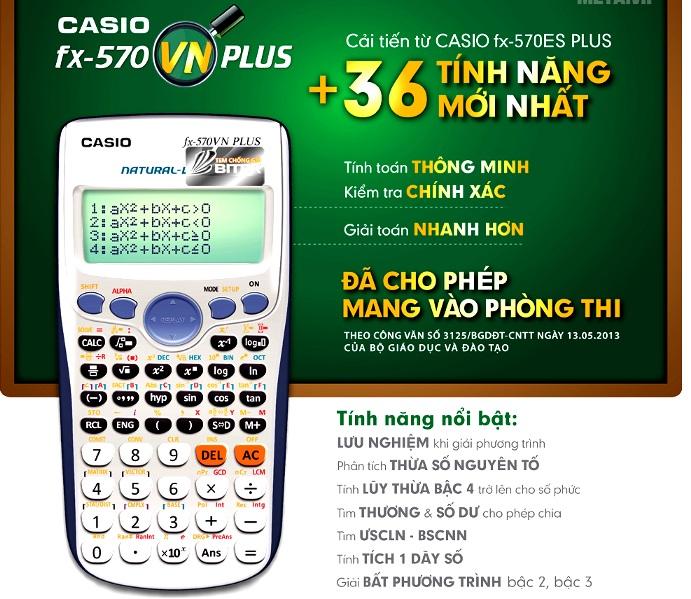 Mua Máy Tính Casio FX570VN Plus - Hàng Thái Lan