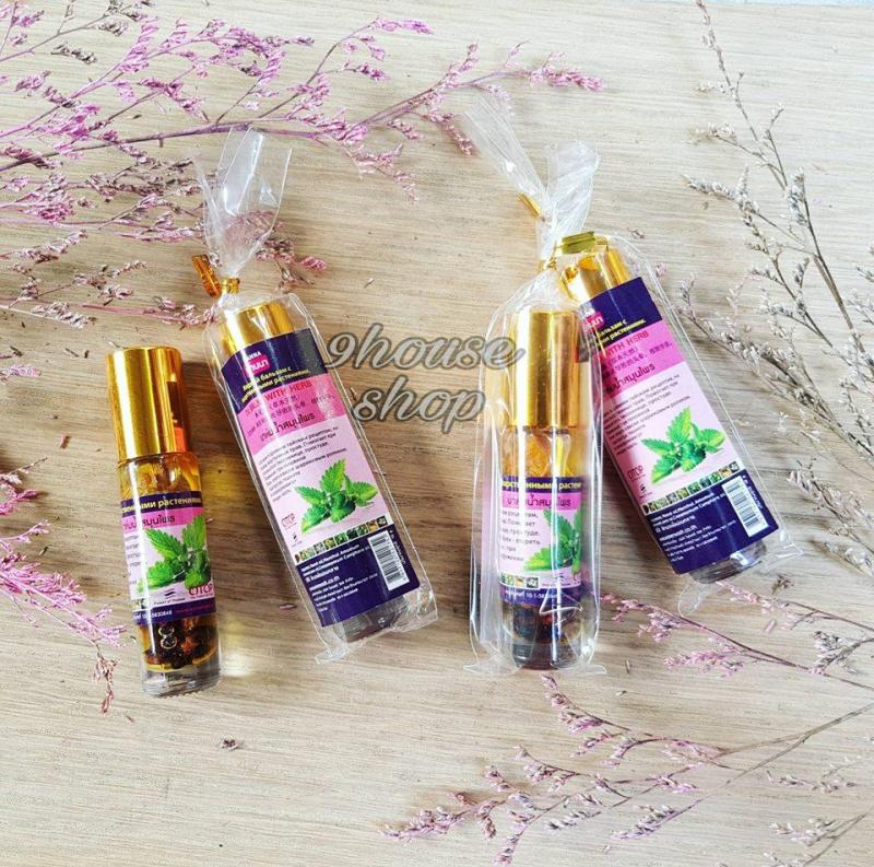 01 Dầu gió Menthol ngâm thảo dược Thái Lan 7ml (Bạc Hà) nhập khẩu