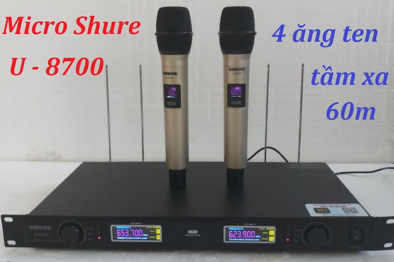 Micro không dây shure u8700 - micro không dây