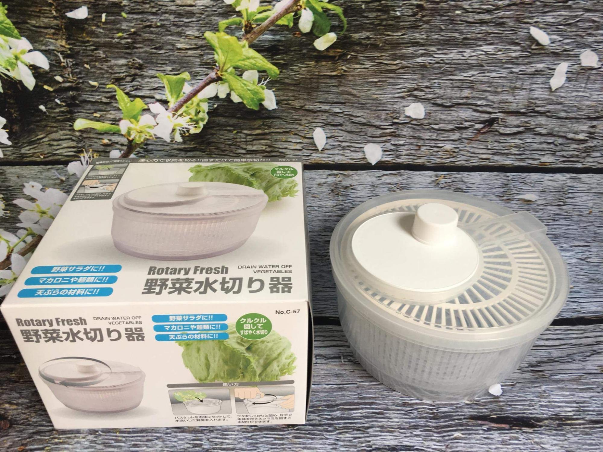 Rổ quay rau ly tậm Rotary nhật bản kt Đường kính 20.5 cm x chiều cao 14 cm.