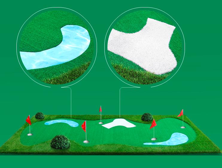 Thảm tập golf putting green cao cấp cỡ 1.5x3 tặng kèm găng tay Titleist