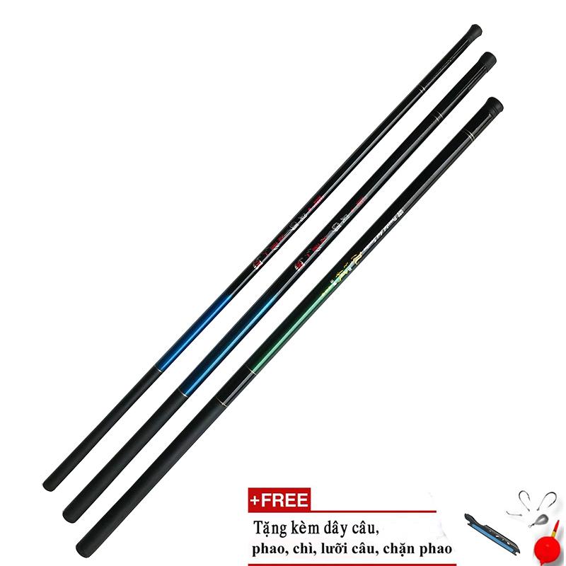 Cần câu cá cacbon giá rẻ 2,7m(*Kim Thủy) HY(tặng cước,quấn cước,lưỡi phao) - *Kim Thủy