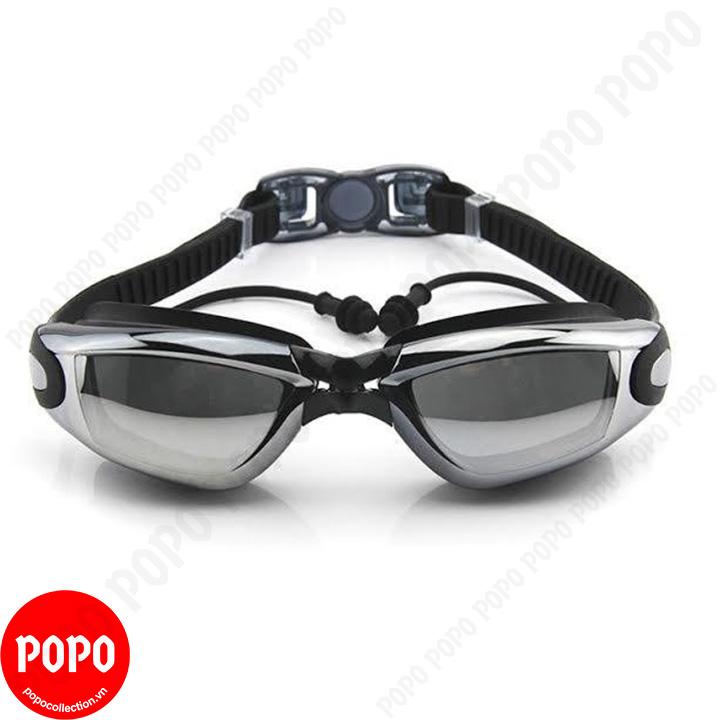 Kính bơi thời trang chống tia UV 1940 gắn bịt tai kiểu dáng thời trang nhỏ gon chống sương mờ POPO Collection