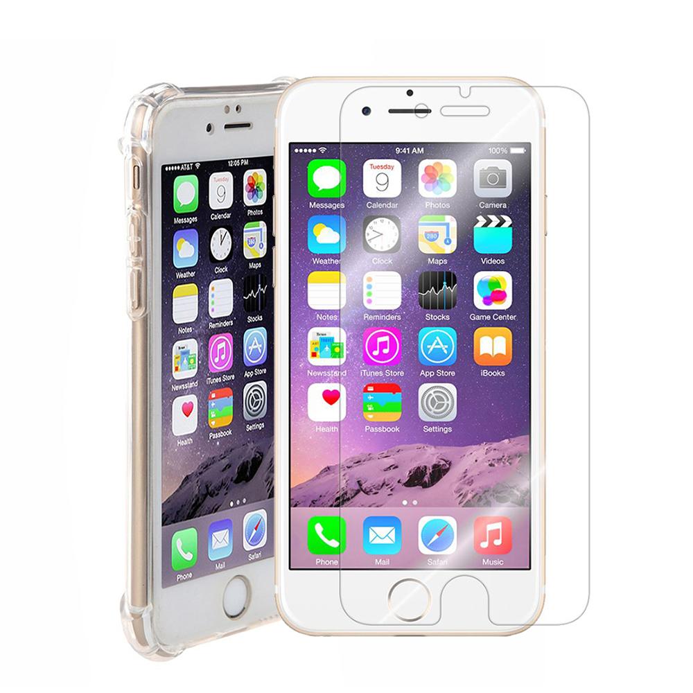 Bộ kính cường lực dẻo nano cho iphone 7/ 8 và ốp lưng chống sốc phát sáng