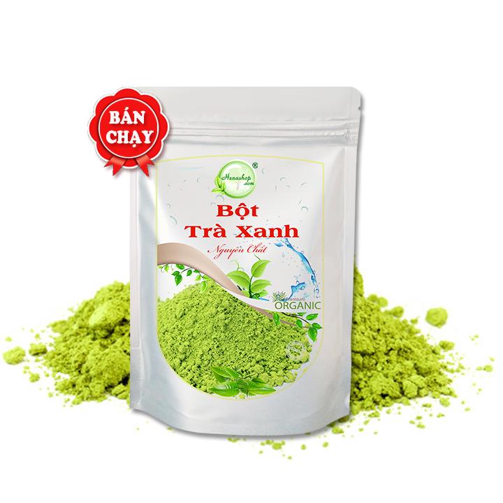 Bột Trà Xanh Henashop Chống lão hoá dưỡng trắng da, giảm mụn giảm thâm sạm da. Ăn uống được