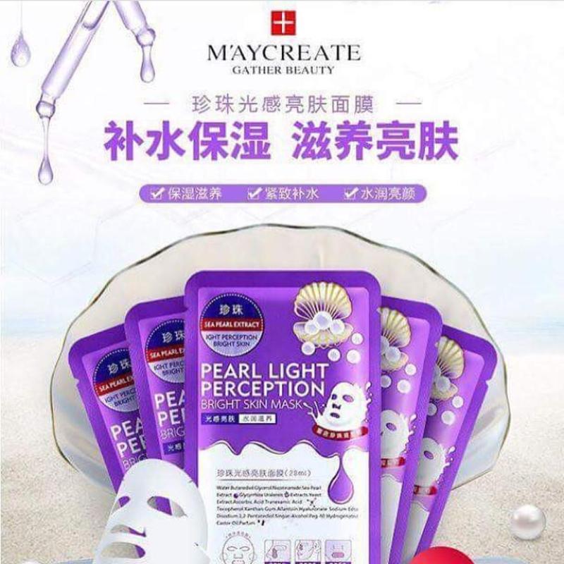 Bộ 20 Mặt nạ dưỡng da HA MayCreate - Hyaluronic Acid Super Smooth Mask (Tím) nhập khẩu