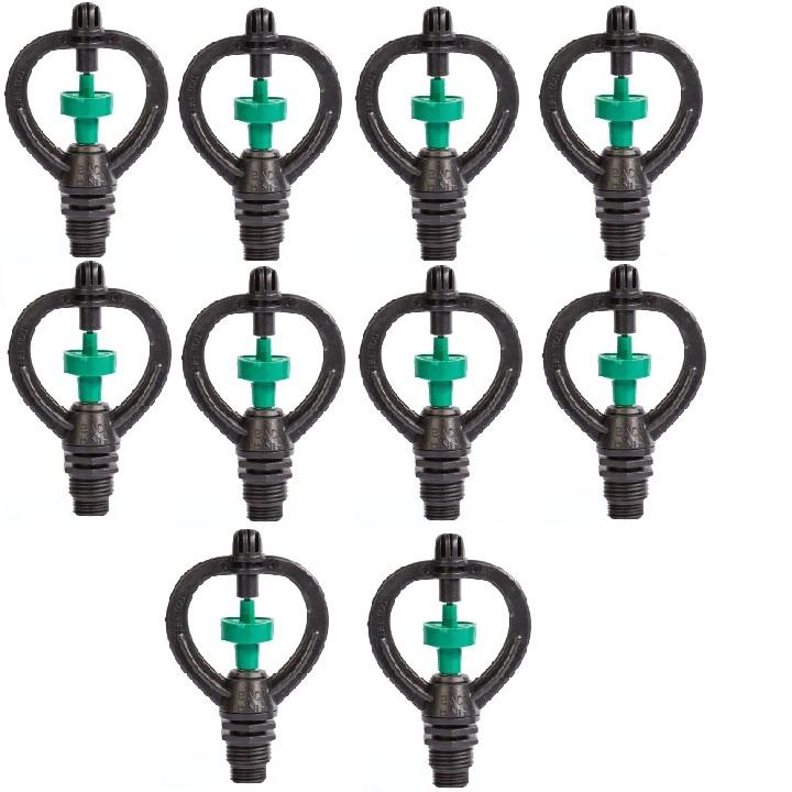 [HCM]Bộ 10 Béc tưới cây thân xoay 2 tia răng ngoài 17 - 21mm chuyên tưới rau hoa cây cảnh cây trồng các loại