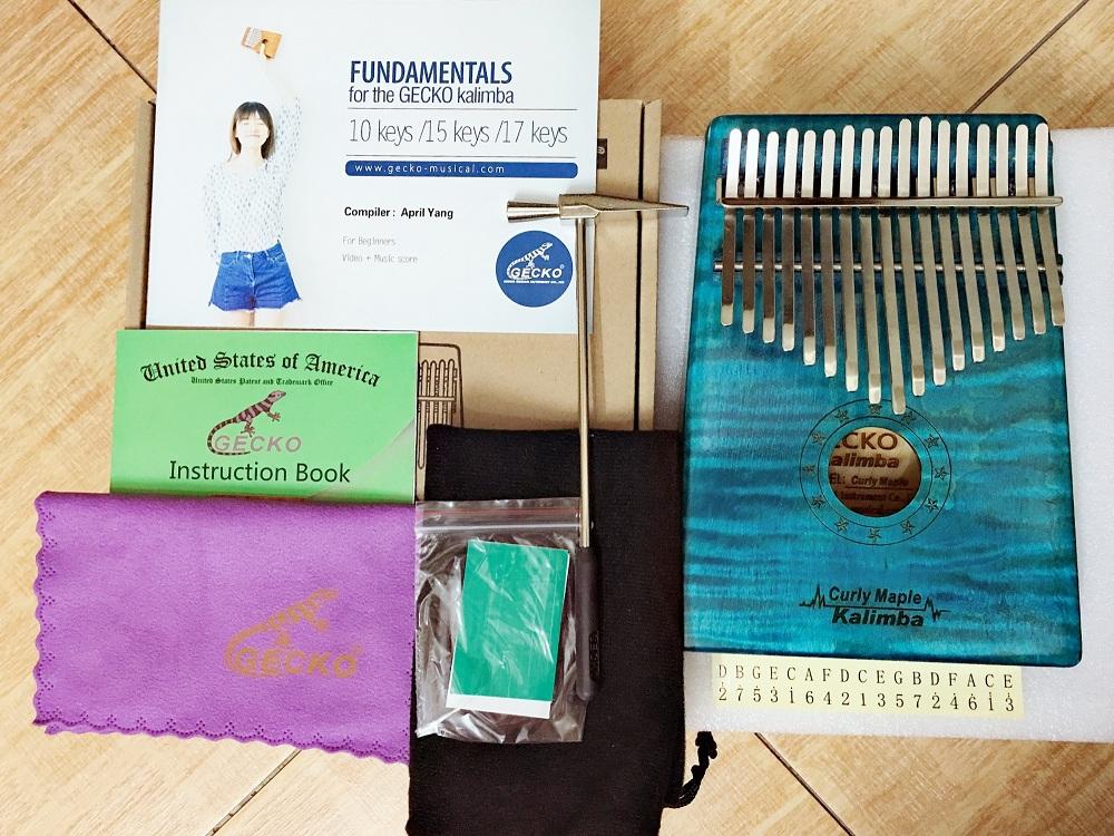 Đàn kalimba gecko acacia 17 phím k17meq cao cấp chất lượng - thumb piano 17 keys - hàng có sẵn