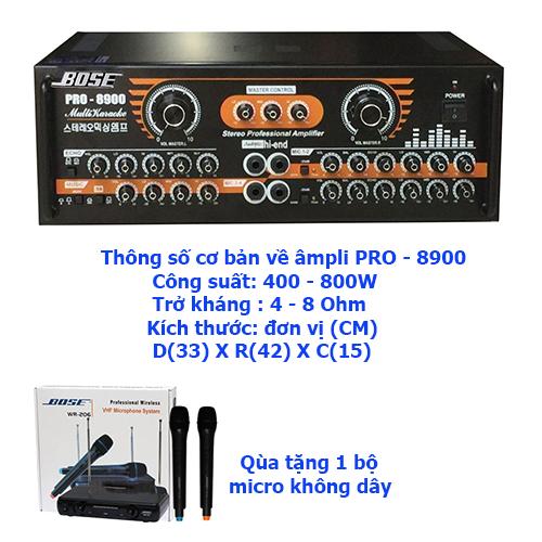Âmpli karaoke và nghe nhạc PRO - 8900