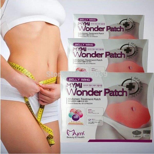 Miếng dán tan mỡ bụng Hàn Quốc MyMi Wonder Patch (Bộ 5 miếng)