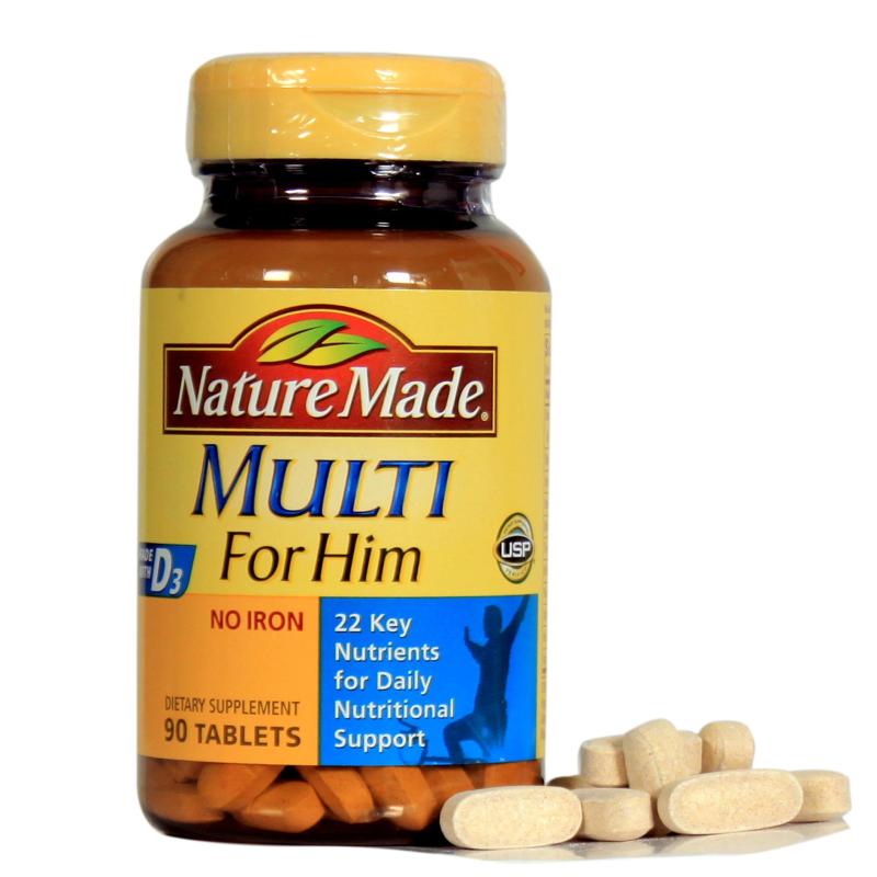 Vitamin tổng hợp cho nam Nature Made Multi For Him (90 viên) - Xuất xứ Mỹ nhập khẩu