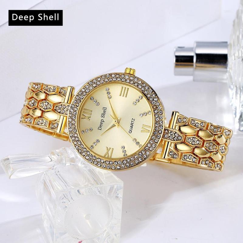 Nơi bán Đồng hồ nữ Deep Shell đính đá sang trọng cao cấp thời trang quý phái STT-DP004
