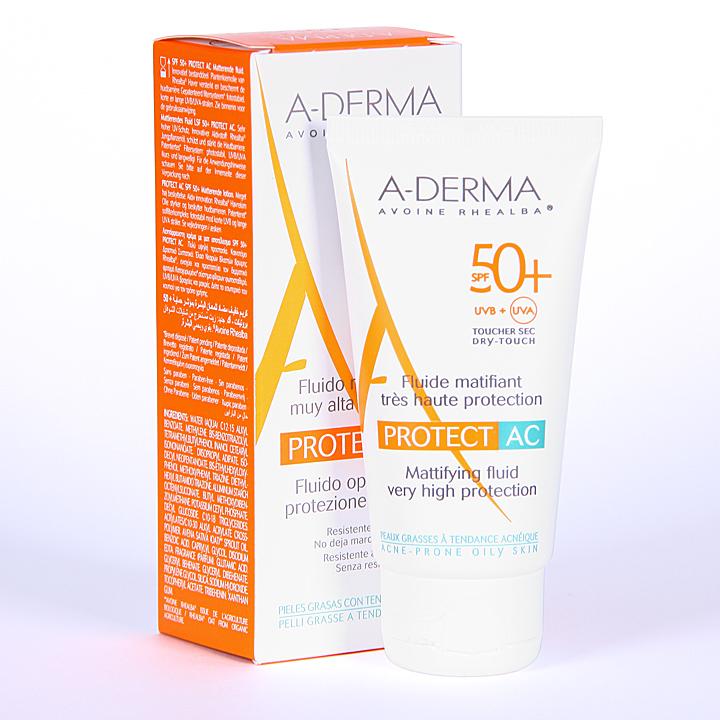 Kem chống nắng A-Derma SPF 50+UVB/UVA Protect AC High Protection Mattifying Fluid