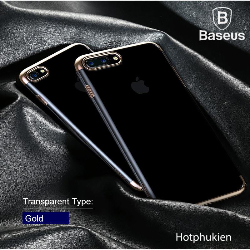 [HCM]Ốp lưng trong suốt viền màu mạ Crom cao cấp bảo vệ Camera cho iPhone 7 Plus / iPhone 8 Plus Hiệu Likgus chống sốc chống va đập chống trầy xước - Phân phối hotphukien
