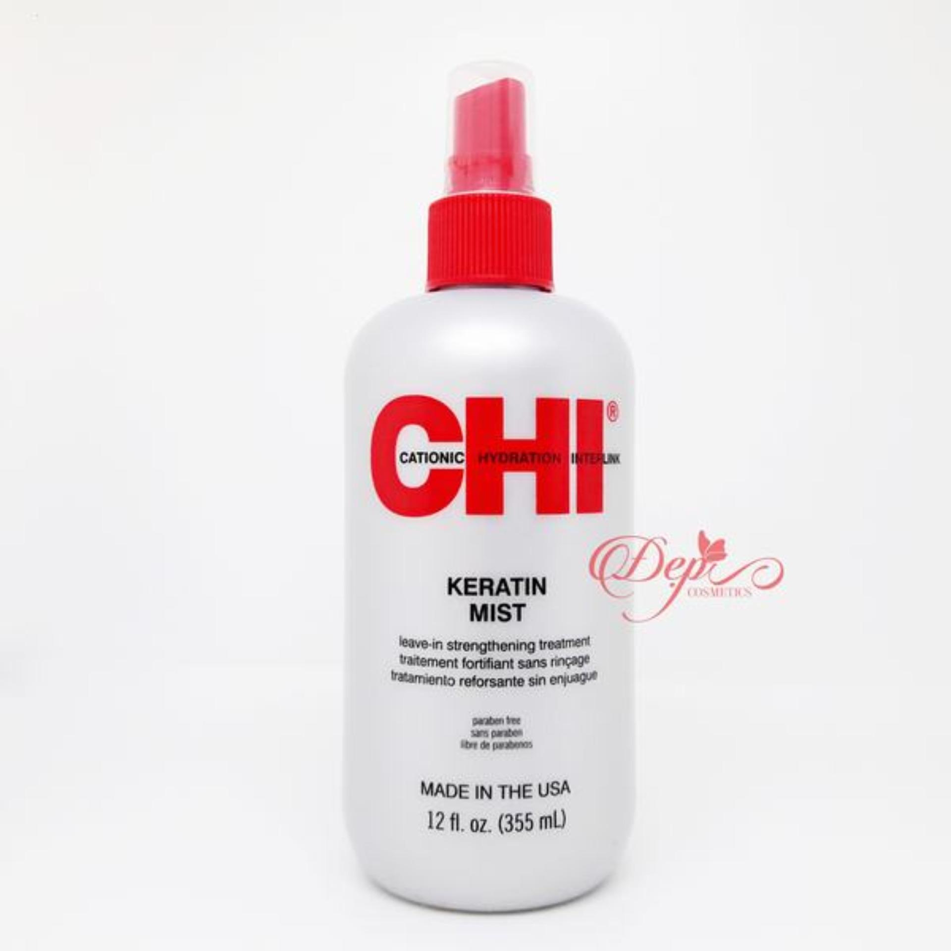 Xịt dưỡng tóc mềm mượt chống khô xơ tóc chi keratin mist 355ml
