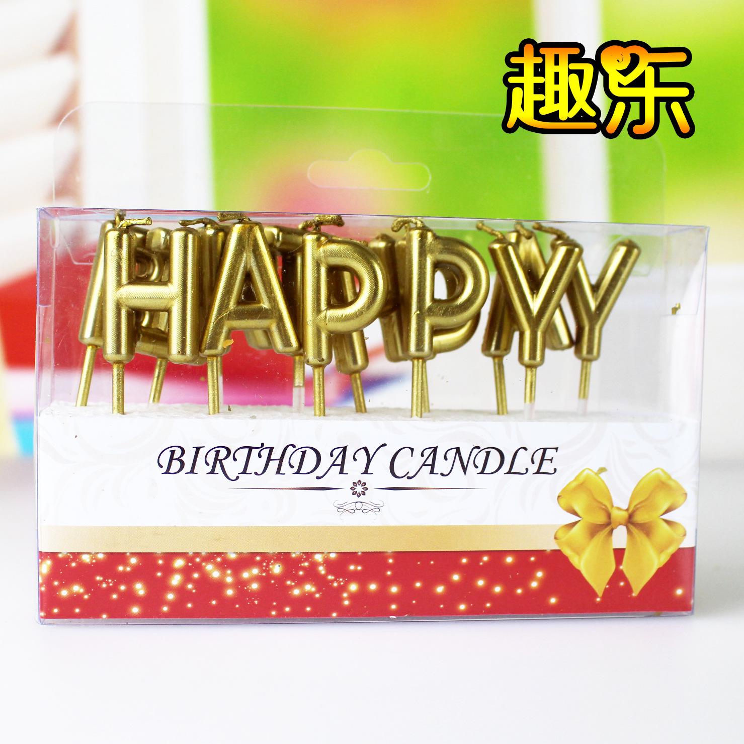 Bộ Nến Sinh Nhật Vui Vẻ chữ HAPPY BIRTHDAY