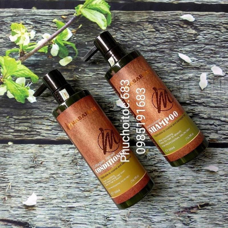 Cặp Gội xả Marsaroni RICH BIOTIN COLLAGEN 500ML cao cấp