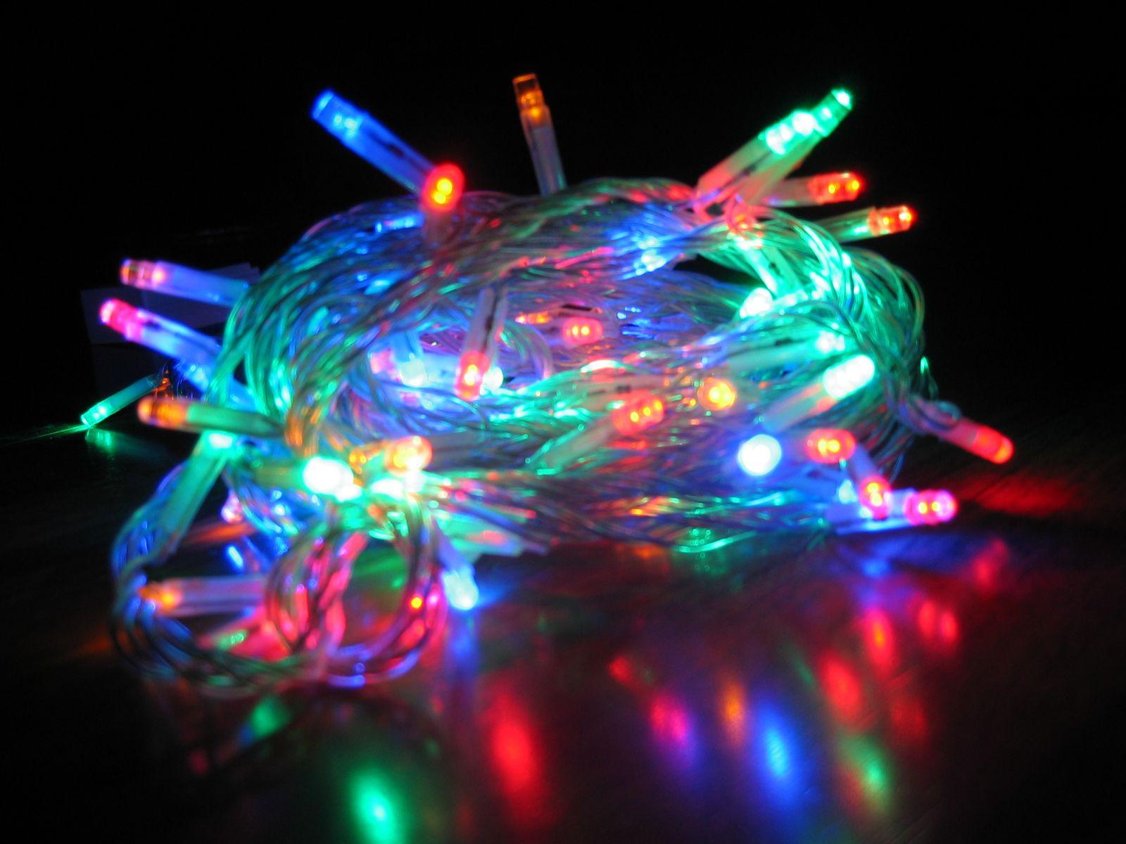 10 Dây Đèn Led Nhấp Nháy 7 Màu, Dài 5m, 40 bóng