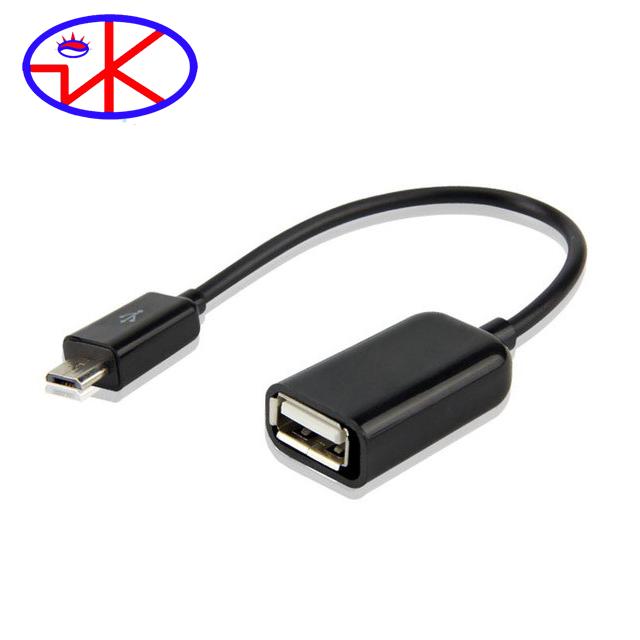 Cáp OTG Chuyển Micro USB sang USB 2.0 Unitek Y-C438 (Đen)