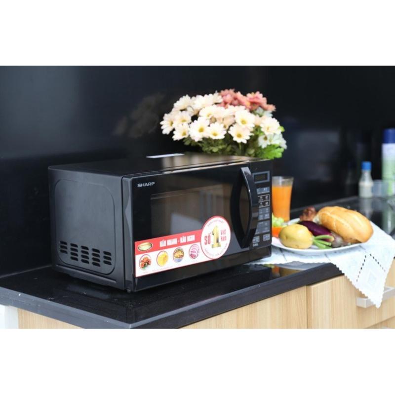 Lò vi sóng Sharp R-G273VN-B, điện tử, có nướng, 20L, công suất nấu 800W-nướng 1000W