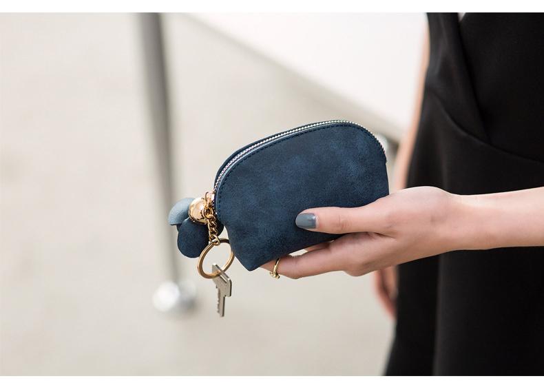 Ví da sần cho nữ, ví móc chìa khóa, ví đựng điện thoại, đựng tiền, thẻ