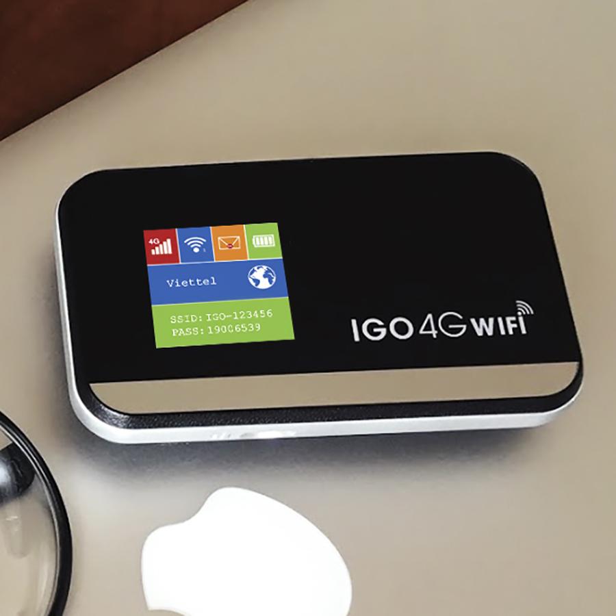 [HCM]BỘ PHÁT WIFI 4G IGO A368 + tặng kèm sim 4G viettel trị giá 100k