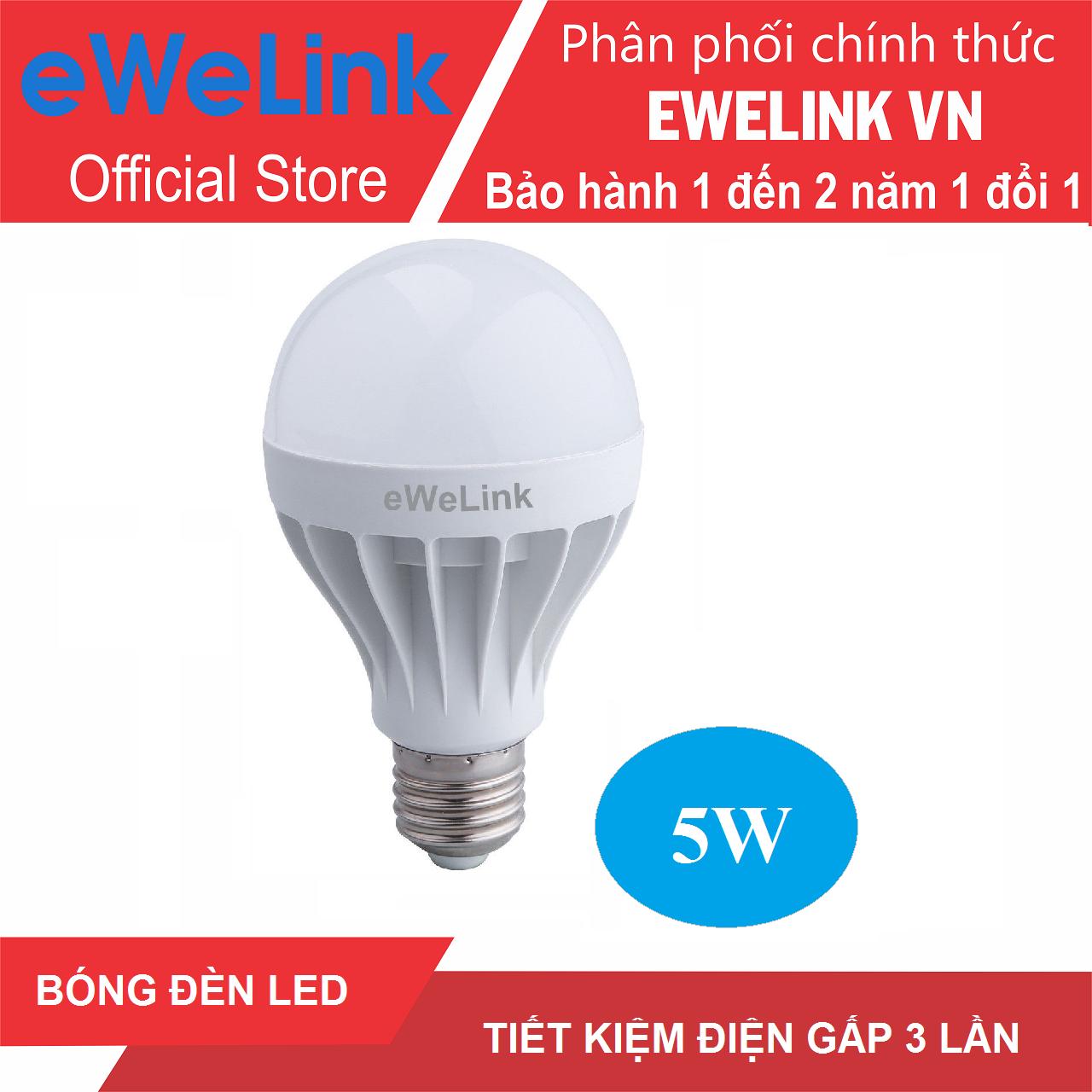 Bóng đèn led trơn ewelink công suất 5w ánh sáng trắng- siêu sáng