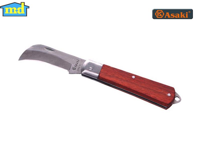 Dao tuốt dây điện lưỡi cong 5''/125mm asaki ak-8601