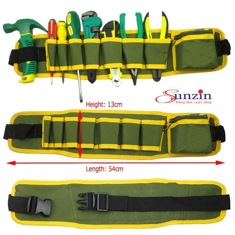 Túi đựng đồ 9 ngăn tiện dụng dành cho thợ điện nước, thợ cơ khí