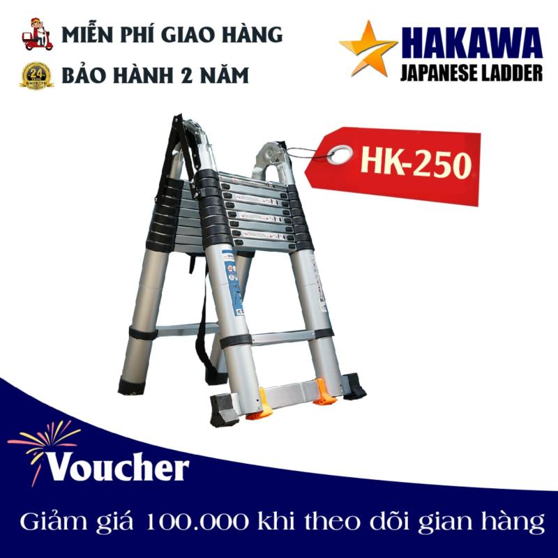 [HỖ TRỢ SHIP 100%] Thang nhôm rút chữ A HAKAWA HK250 - HÀNG NHẬT BẢN, chất lượng cao, 5 mét