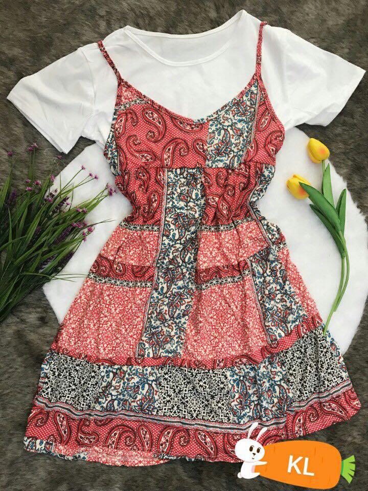 Set yếm và áo cotton bánh bèo siêu hot