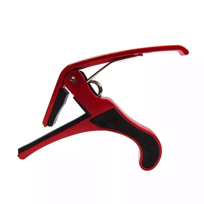 Capo guitar màu đỏ tặng phím gãy