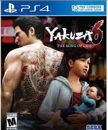 yakuza 6- the song of life đĩa game PS4 hệ US