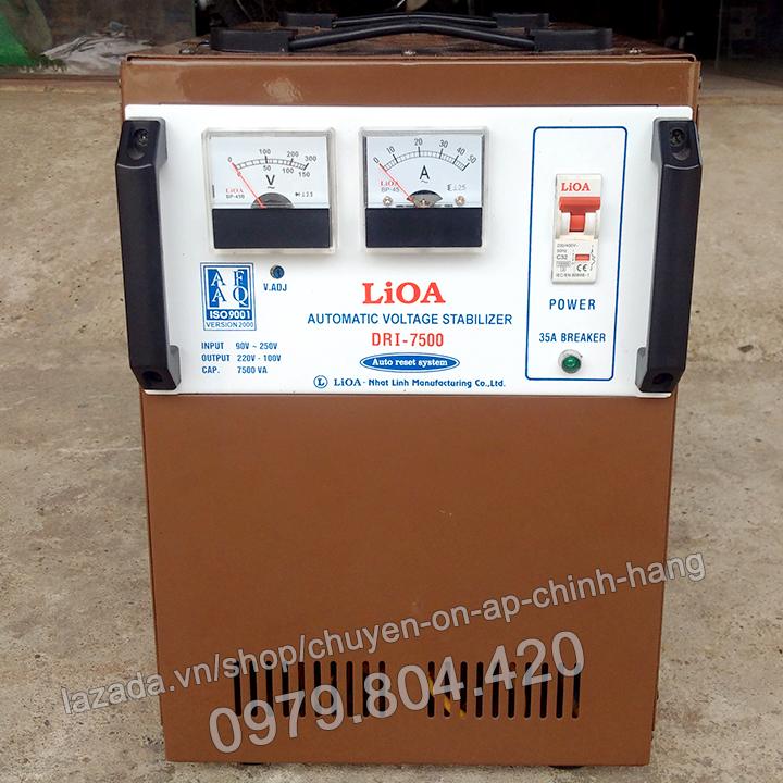 Ổn áp lioa 7,5kva 1 pha, 7500-dri dải 90-250v, hàng bày mẫu