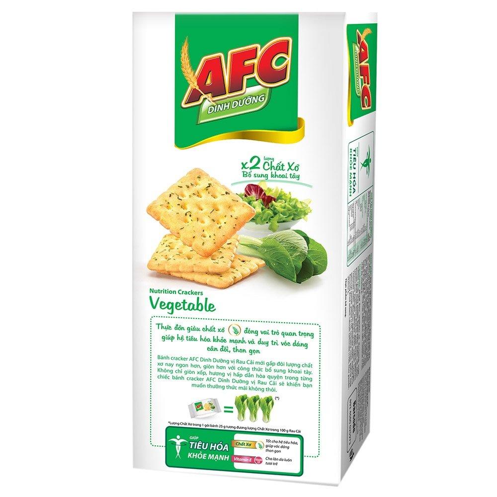 Combo 2 Hộp Bánh Cracker dinh dưỡng AFC vị rau 100g