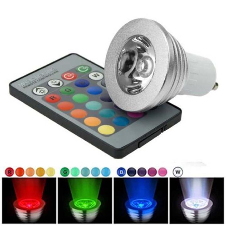 Bóng đổi màu đui e27 rgb điều khiển từ xa